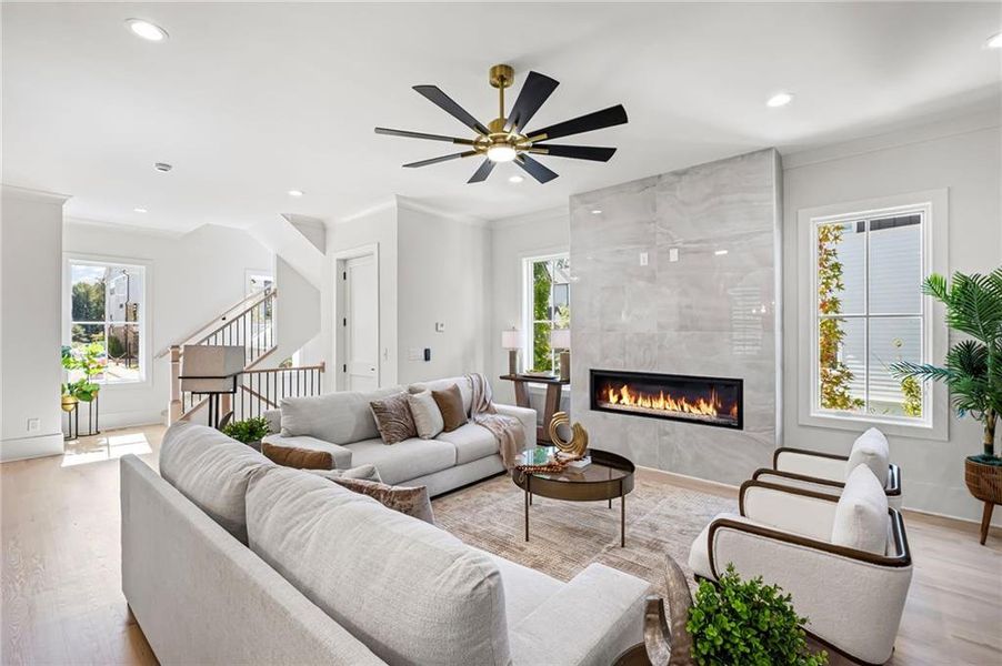 Furnished interior view inside a new home in , Alpharetta (Image 16).