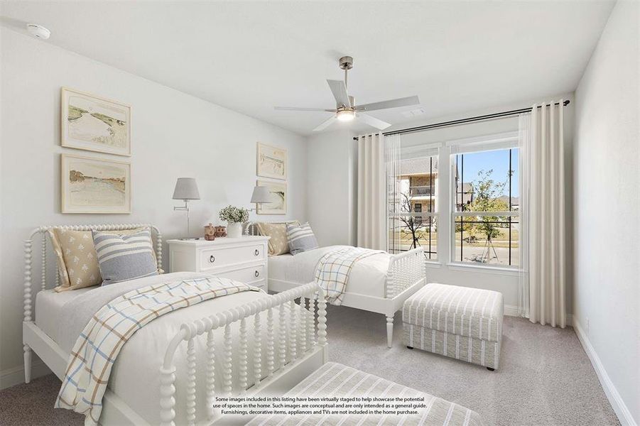 Furnished interior view inside a new home in Union Park Classic 60, Little Elm (Image 8).