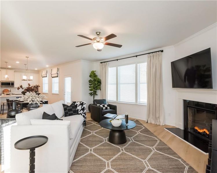 Furnished interior view inside a new home in Hellen Valley, Braselton (Image 34).