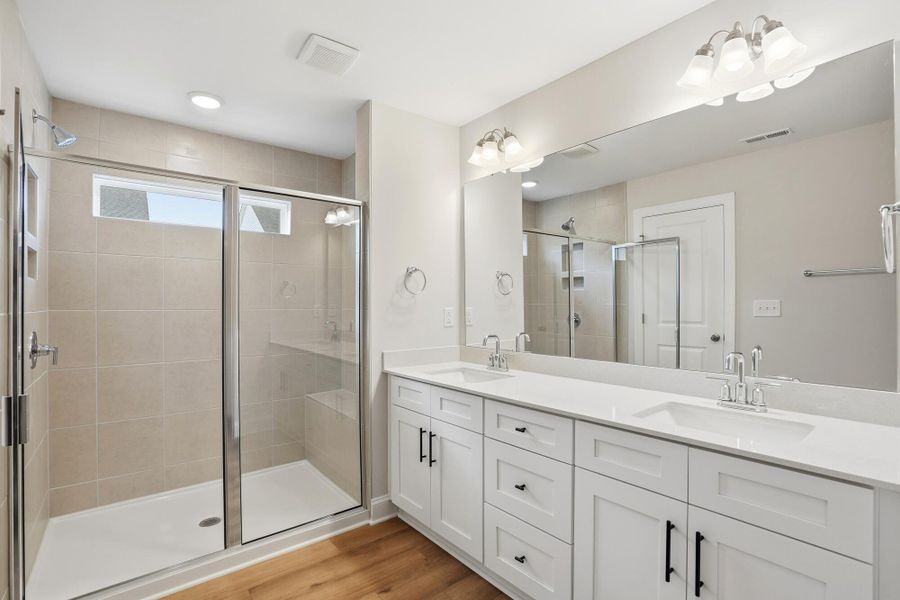 Furnished interior view inside a new home in Harrisburg Village Townhomes, Harrisburg (Image 13).