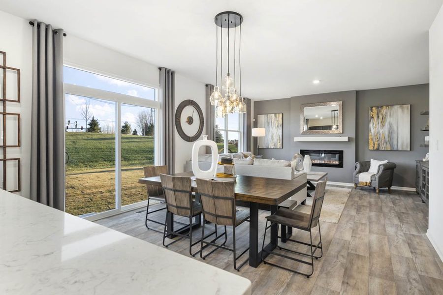 Representative furnished interior of a home built from the Holcombe by D.R. Horton in Peachtree Meadows, Rockwall (Image 37).