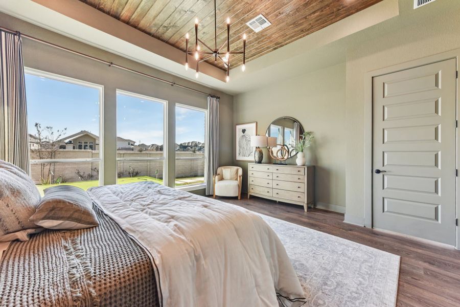 Furnished interior view inside a new home in The Grove at Blackhawk, Pflugerville (Image 73).