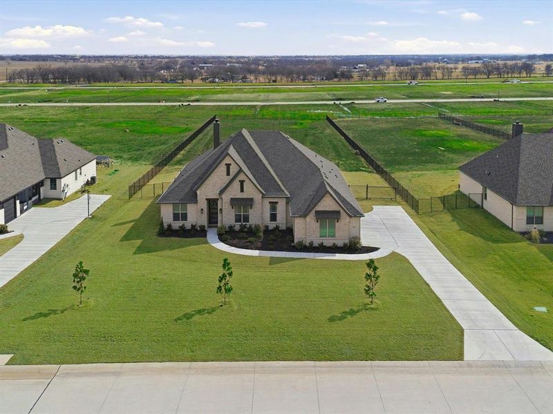 Front exterior of a new home in , New Fairview, TX, highlighting curb appeal (Image 21).