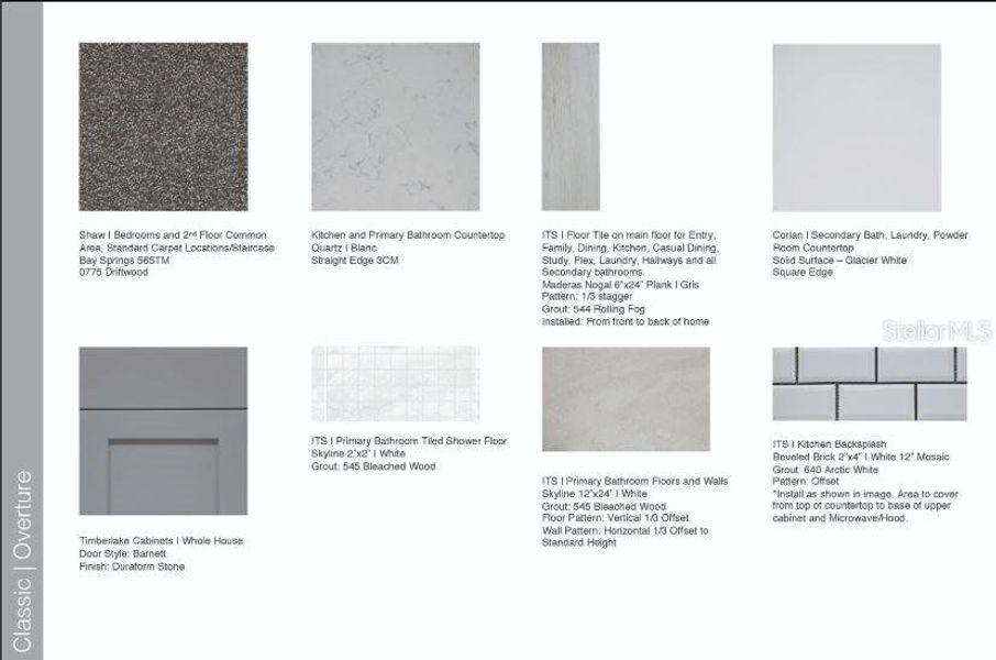 Design Selections ~ Home is under construction, selections are subject to change