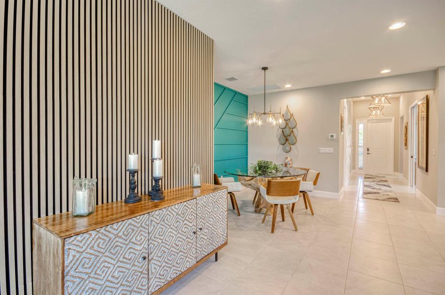 Furnished interior view inside a new home in , Port St. Lucie (Image 32).