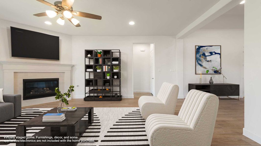 Representative furnished interior of a home built from the 2187W by Perry Homes in Veramendi, New Braunfels (Image 6).