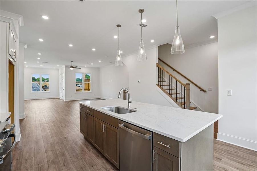 Furnished interior view inside a new home in Waterhaven, Cumming (Image 7).