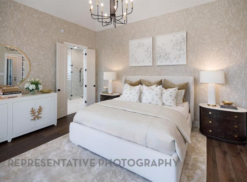 Furnished interior view inside a new home in Sandbrock Ranch: 70ft. lots, Aubrey (Image 10).