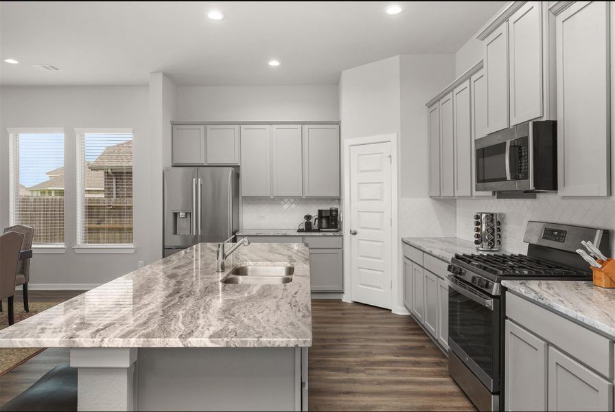 Furnished interior view inside a new home in , Texas City (Image 29). Furnished interior view inside a new home in , Texas City (Image 29).