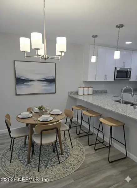 Furnished interior view inside a new home in , Jacksonville (Image 3). Furnished interior view inside a new home in , Jacksonville (Image 3).