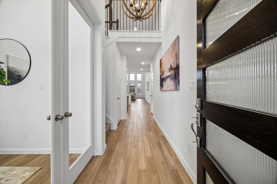 Open the door to comfort, luxury, and sleek design from the front entry all the way to the backyard retreat. Soaring ceilings, fresh finishes, wood-look tile, and thoughtful details set the tone for a home that feels stylish, welcoming, and ready to enjoy from the very start.
