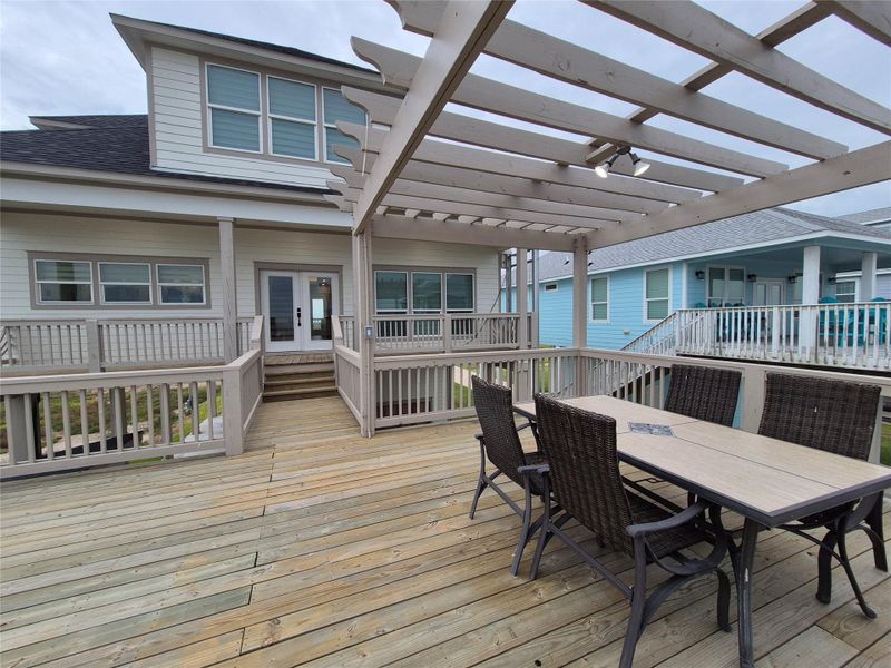 Dining area outside Dining area outside
