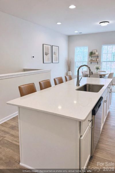 Furnished interior view inside a new home in , Charlotte (Image 9).