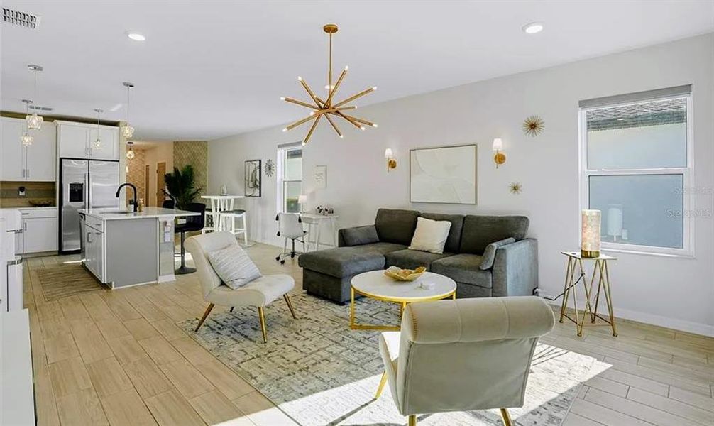 Furnished interior view inside a new home in , Port Charlotte (Image 27). Furnished interior view inside a new home in , Port Charlotte (Image 27).