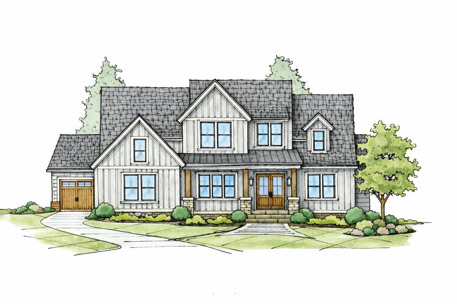 Exterior rendering of this home design in , Gastonia, NC (Image 5).