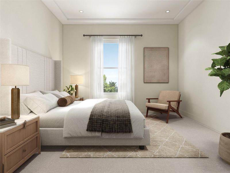 Furnished interior view inside a new home in , Houston (Image 7).