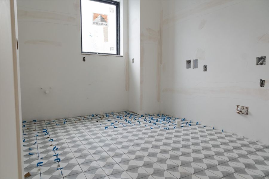 Second-floor Utility Room on Unit B/C. Progress as of 4/15/26.