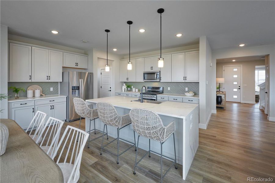 Furnished interior view inside a new home in The Aurora Highlands, Aurora (Image 17).