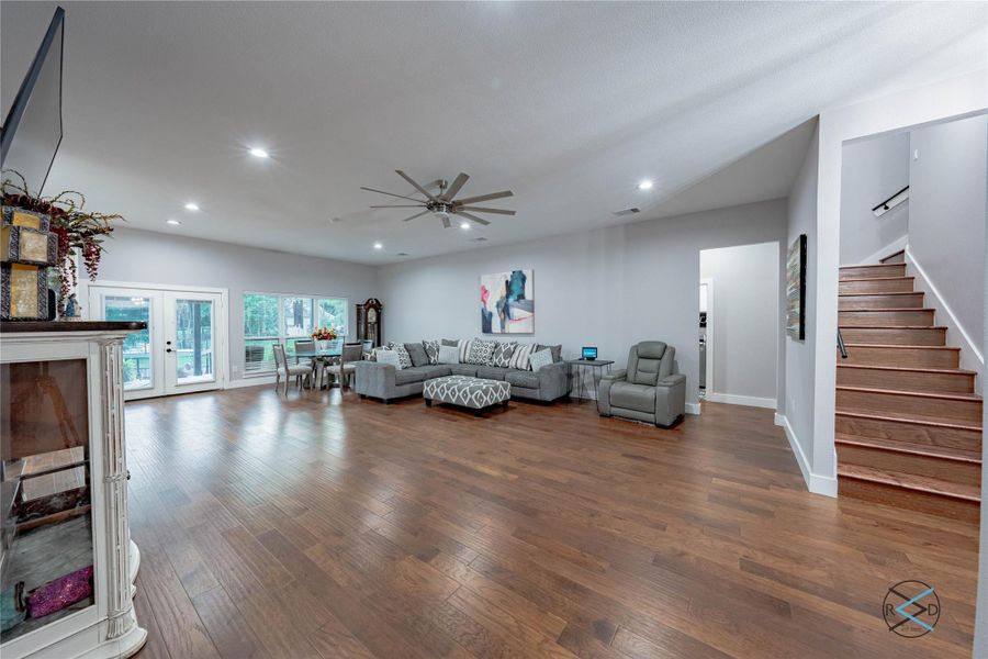 Custom built open contemporary living area Custom built open contemporary living area