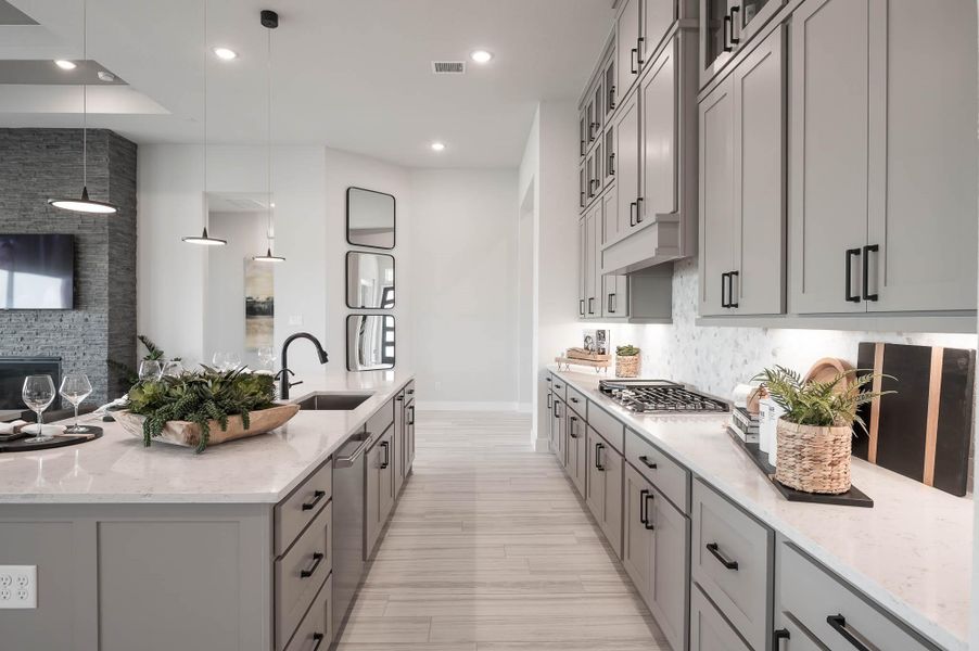 Furnished interior view inside a new home in Bridgeland, Cypress (Image 10).