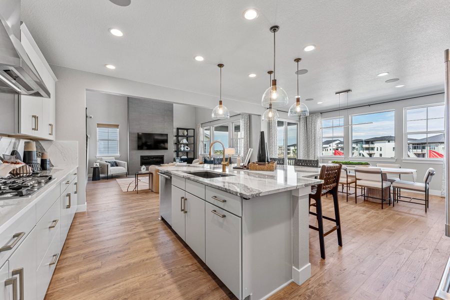 Furnished interior view inside a new home in Macanta, Castle Rock (Image 11).
