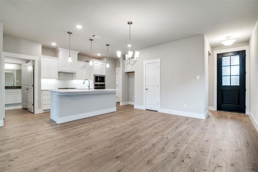 kitchen and dining room