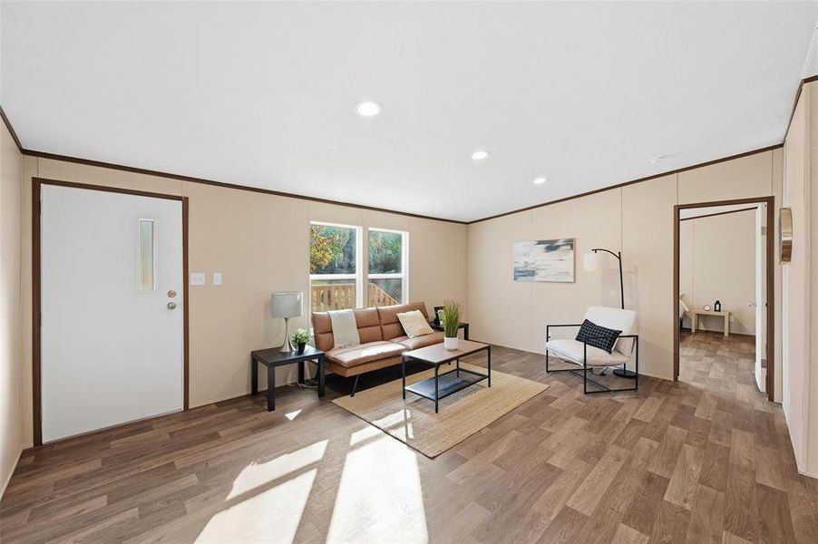 Furnished interior view inside a new home in , Springtown (Image 4). Furnished interior view inside a new home in , Springtown (Image 4).