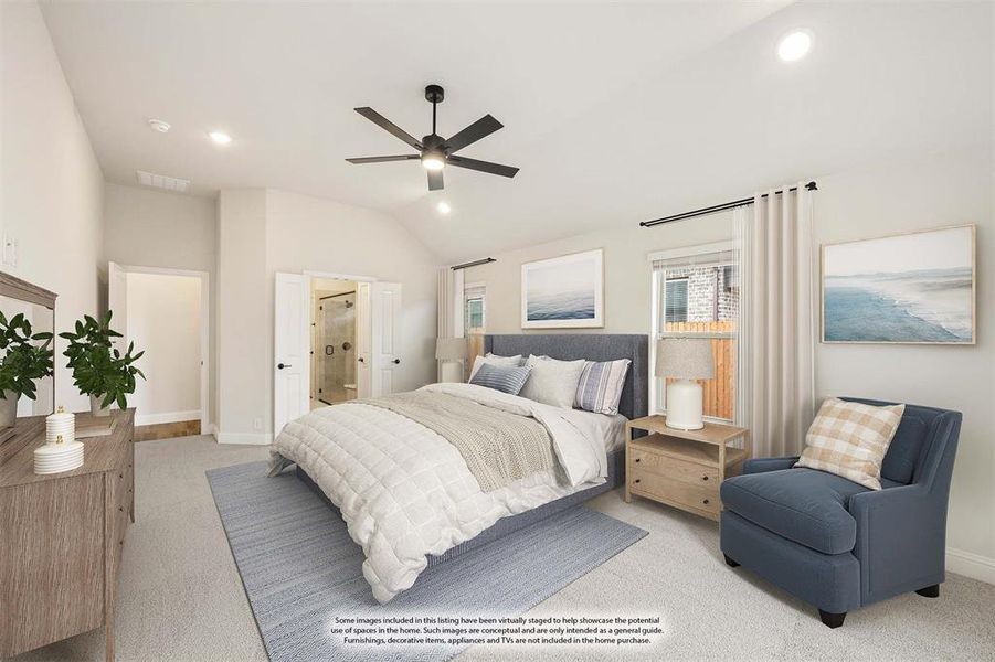 Furnished interior view inside a new home in Timberbrook, Justin (Image 7). Furnished interior view inside a new home in Timberbrook, Justin (Image 7).