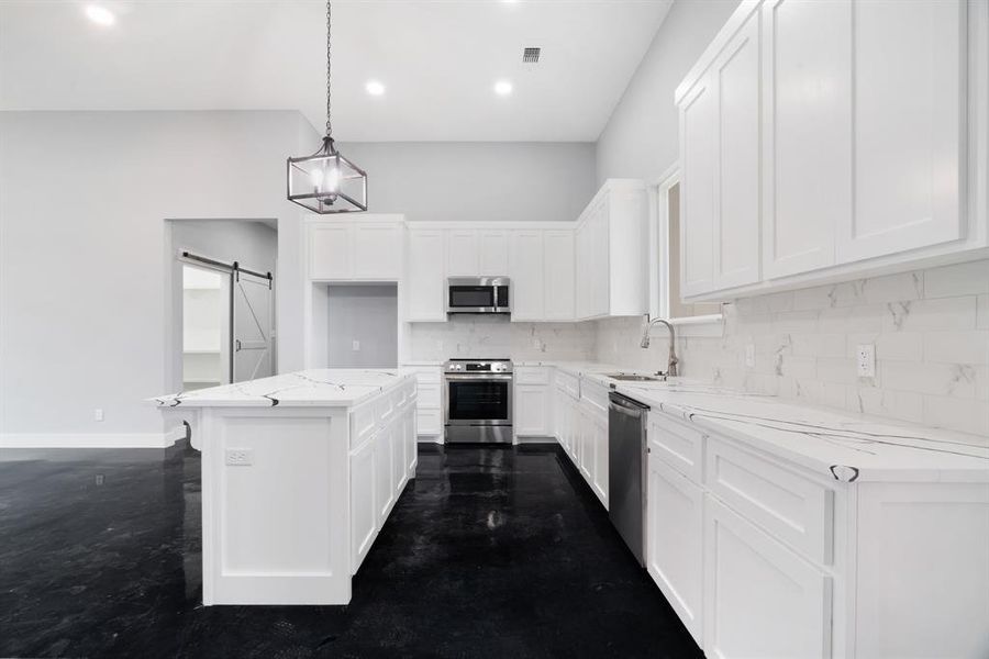Furnished interior view inside a new home in , Blossom (Image 9).