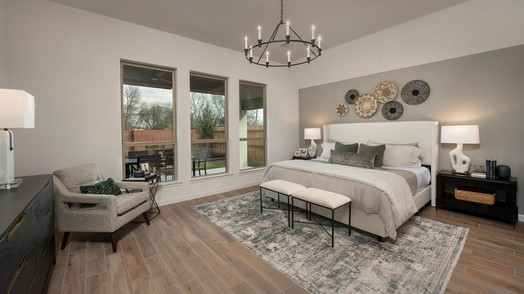 Furnished interior view inside a new home in Sienna, Missouri City (Image 7).