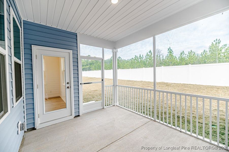 Exterior details and patio area of a home in Coventry Woods, Fayetteville (Image 14).