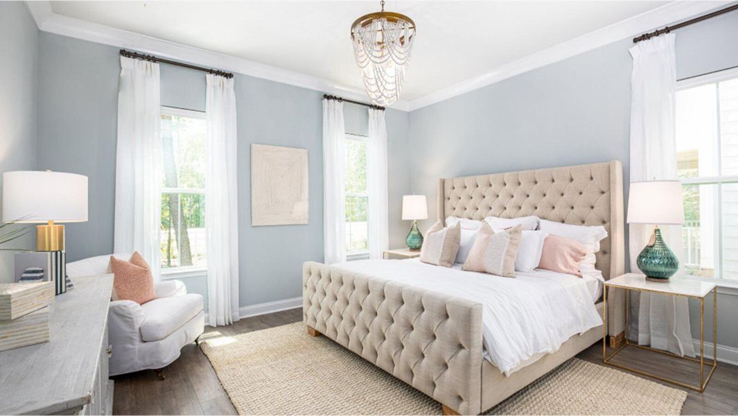 Furnished interior view inside a new home in Sweetgrass at Summers Corner, Summerville (Image 2). Furnished interior view inside a new home in Sweetgrass at Summers Corner, Summerville (Image 2).