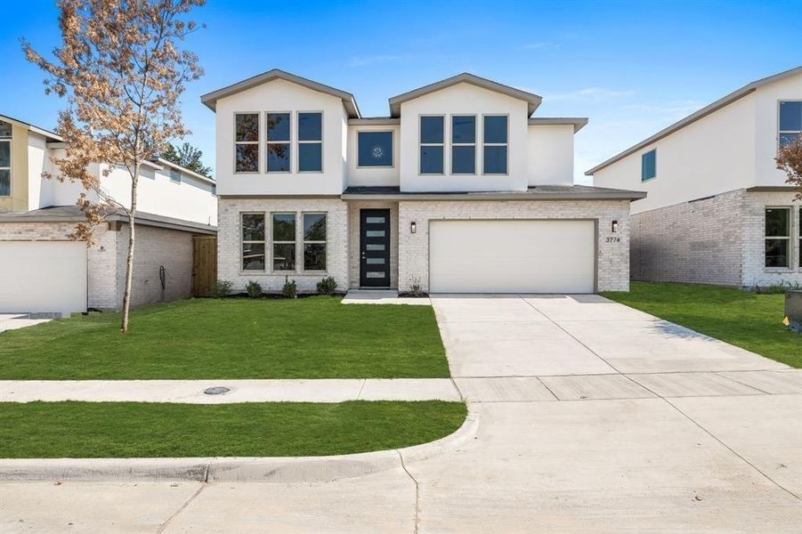 Front exterior of a new home in , Dallas, TX, highlighting curb appeal (Image 1).