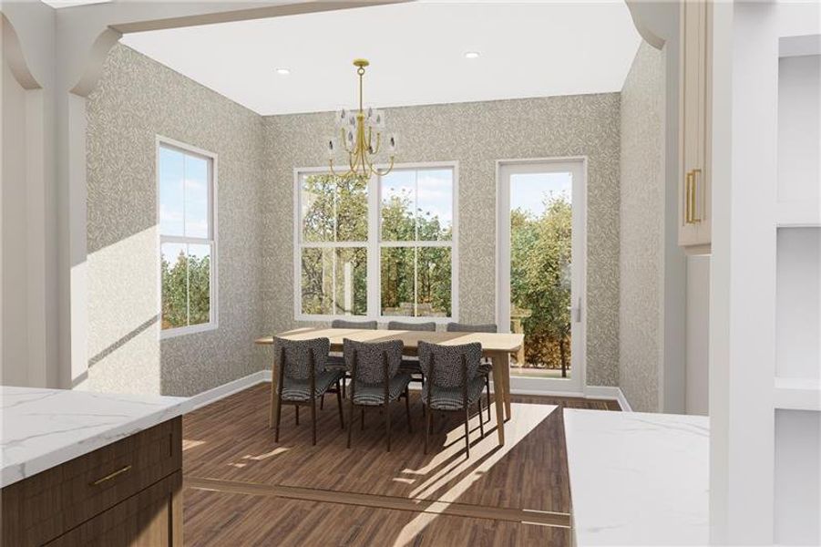 Furnished interior view inside a new home in Madeira, Acworth (Image 5). Furnished interior view inside a new home in Madeira, Acworth (Image 5).