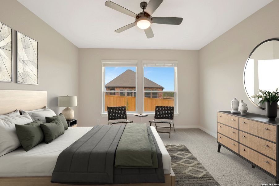 Furnished interior view inside a new home in Mayfair - Select Garden Series, New Braunfels (Image 2). Furnished interior view inside a new home in Mayfair - Select Garden Series, New Braunfels (Image 2).