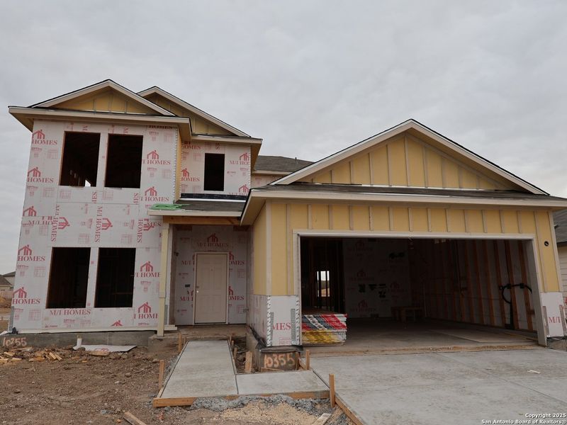 In-progress construction of a new home in Cinco Lakes, San Antonio, TX (Image 25).