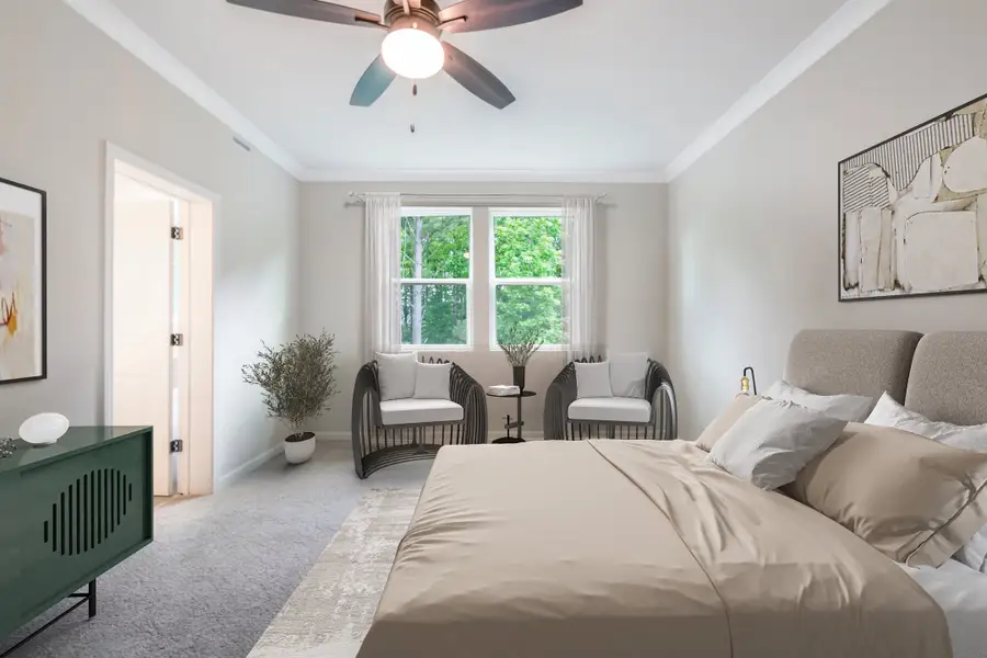 Furnished interior view inside a new home in Easton Walk, Lawrenceville (Image 9). Furnished interior view inside a new home in Easton Walk, Lawrenceville (Image 9).