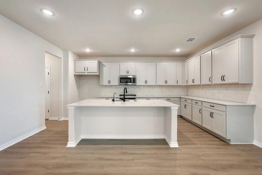 Furnished interior view inside a new home in Lariat, Liberty Hill (Image 6).