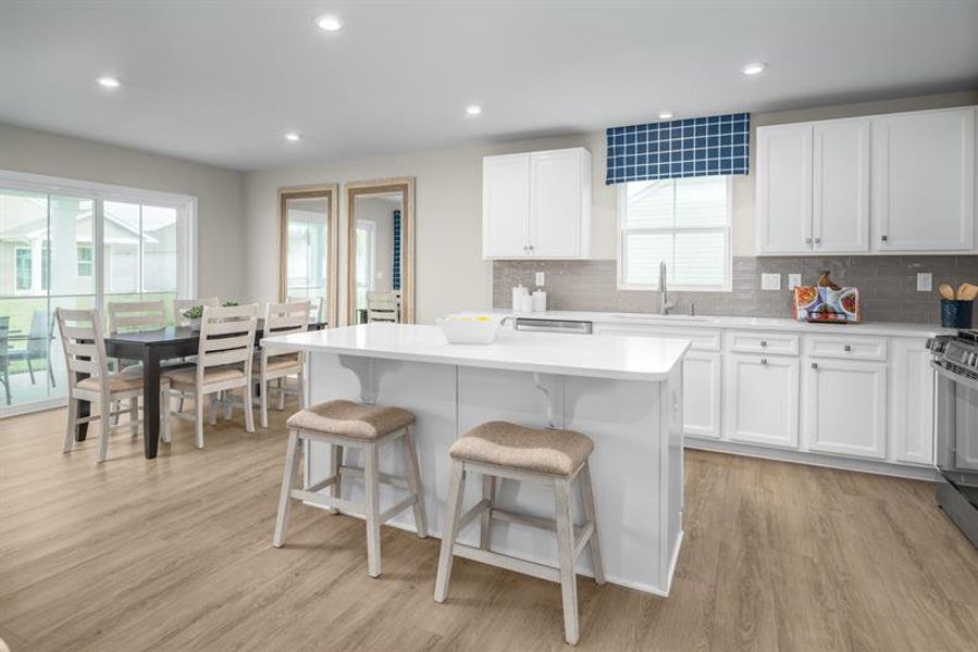 Furnished interior in a model home at Waverly Springs in Woodruff (Image 15).