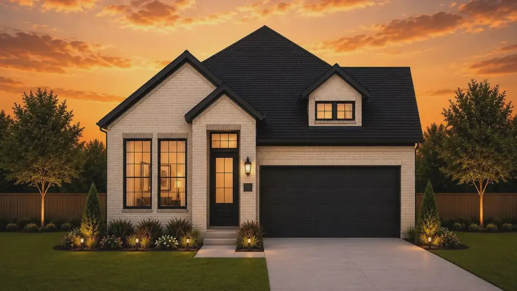 Representative exterior photo of a completed home built from the Oslo by Chesmar Homes in Parkside on the River, Georgetown, TX (Image 3).
