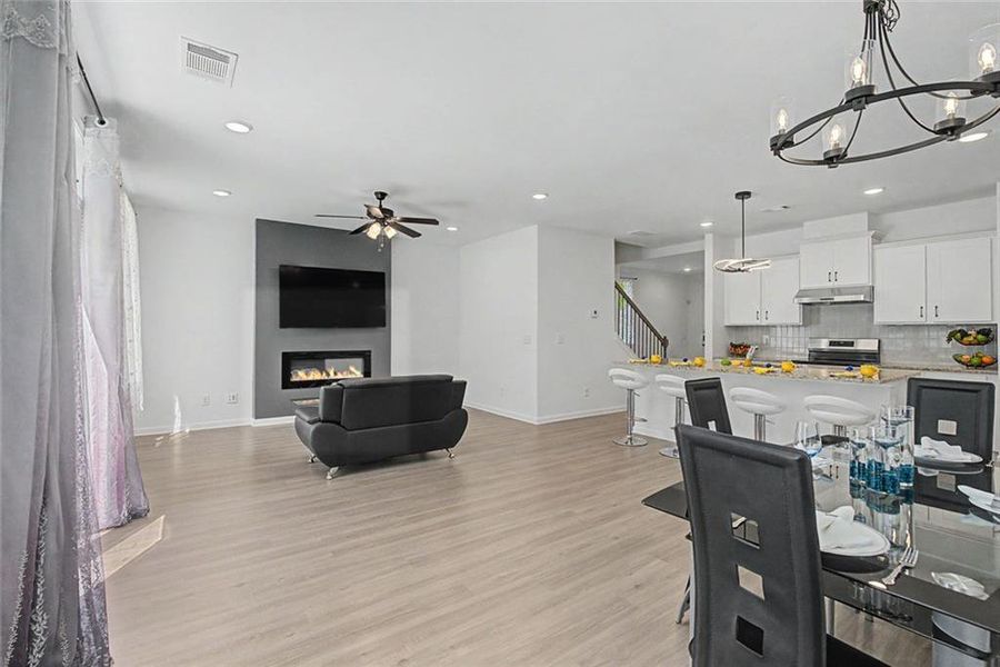 Furnished interior view inside a new home in , Atlanta (Image 9).