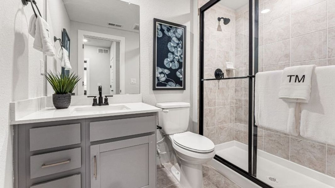 Furnished interior view inside a new home in The Aurora Highlands, Aurora (Image 26). Furnished interior view inside a new home in The Aurora Highlands, Aurora (Image 26).