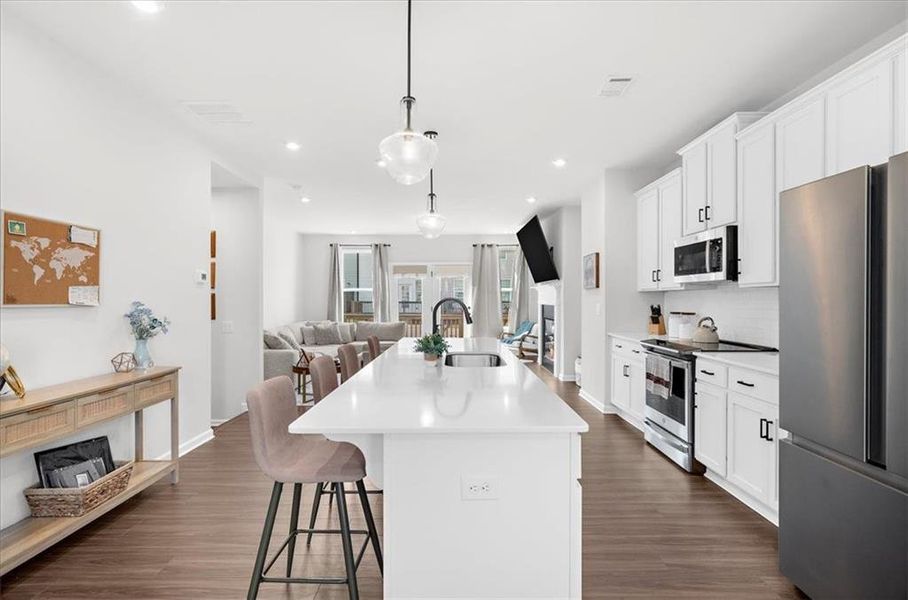Furnished interior view inside a new home in , Acworth (Image 33).