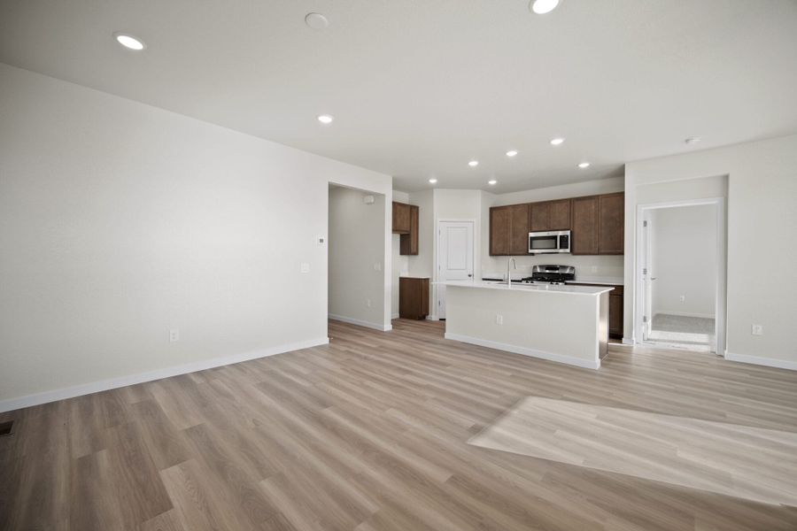 Representative unfurnished interior of a home built from the Juniper by View Homes in Aspen Ranch, Fountain (Image 22).