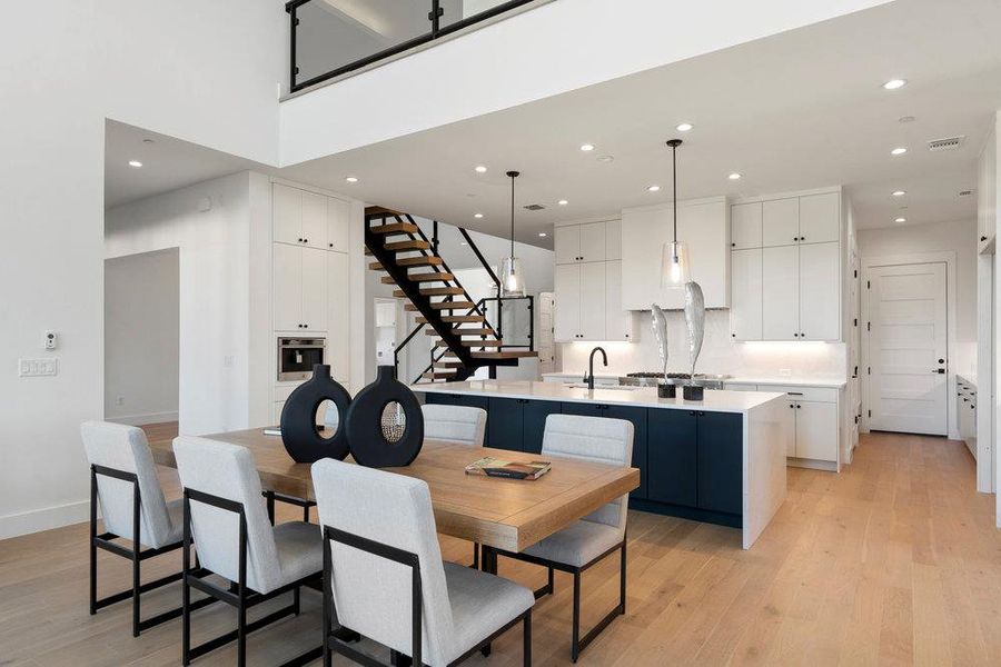 Furnished interior view inside a new home in Milky Way at River Place, Austin (Image 14).
