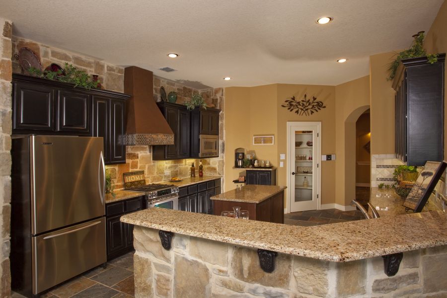 Representative furnished interior of a home built from the The Cheyenne by Whitestone Custom Homes in Johnson Ranch, Bulverde (Image 9).