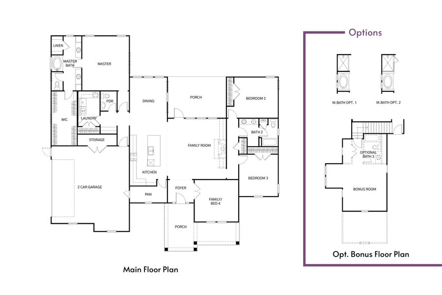 2D floor plan layout of this home in , Cross, SC (Image 3).