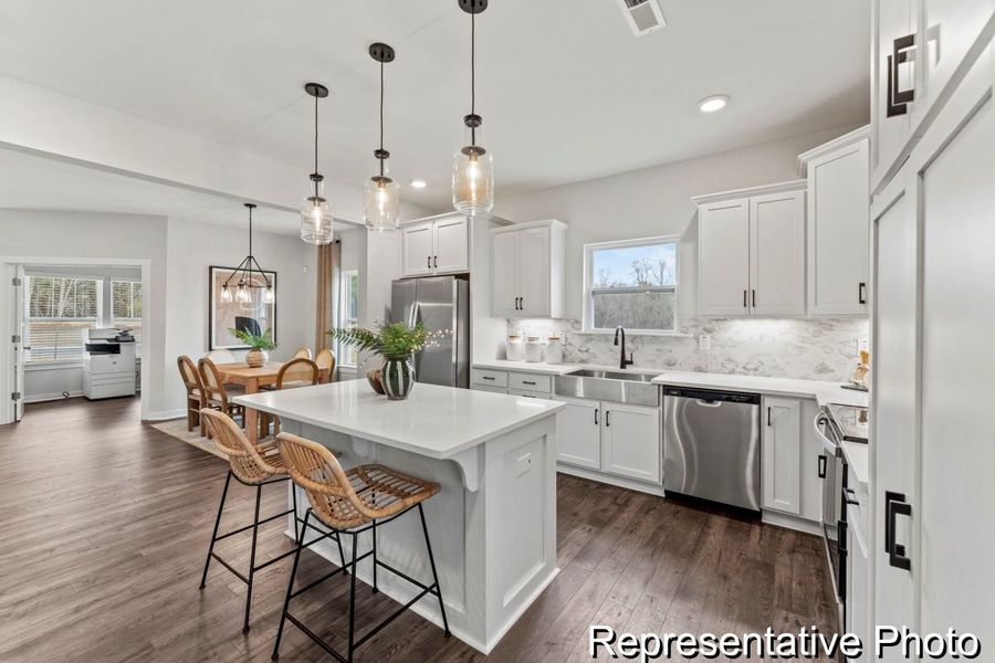 Furnished interior view inside a new home in Lake Royale, Louisburg (Image 2).