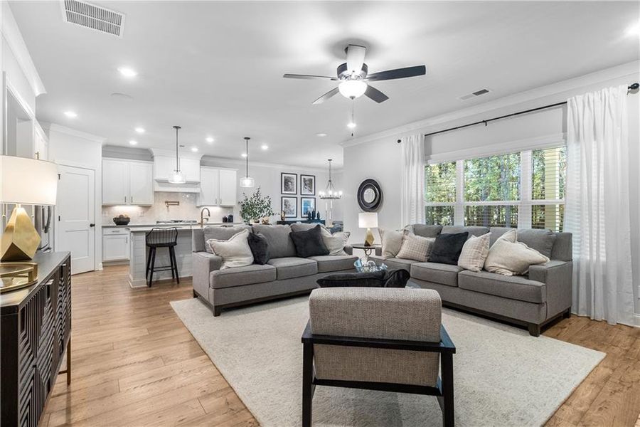 Furnished interior view inside a new home in Belle Woode Estates, Monroe (Image 11). Furnished interior view inside a new home in Belle Woode Estates, Monroe (Image 11).