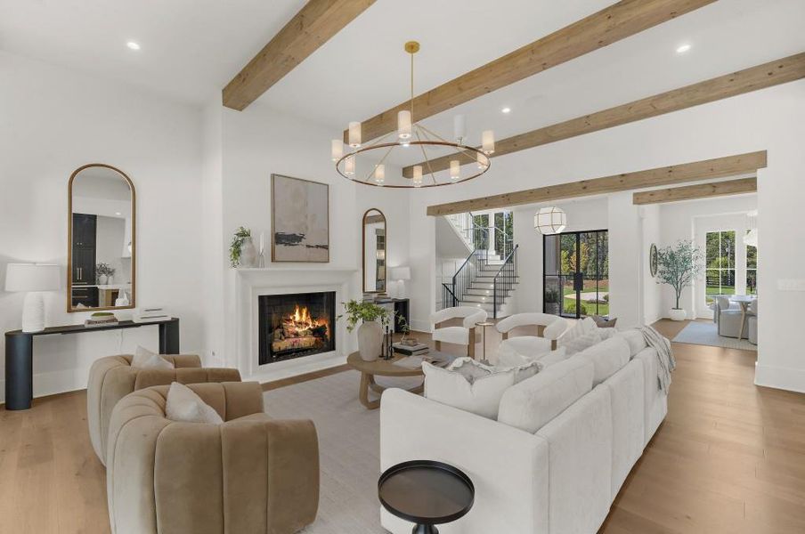 Furnished interior view inside a new home in , Alpharetta (Image 37).